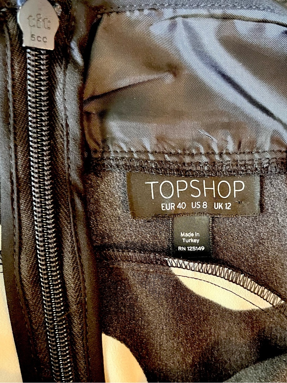 Topshop UK Black & White Polka Dot High-Low Dress, Backless Strappy top,  Ruffle - Picture 12 of 13